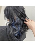 ブルーブラック×インナーカラー