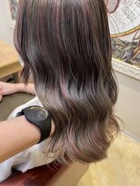 オリーブ ヘアー フィール(OLIVE hair feel) ピンクハイライト/グレージュ/ブリーチ