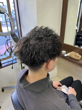 オムヘアー (HOMME HAIR) 【HOMME HAIR 佐藤】 ツイストスパイラルパーマ スタイル