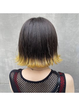 テーラヘアー 幕張本郷店(TELA HAIR) イエロー☆裾カラー