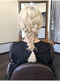 **ゆるふわ編み下ろしヘアセット**