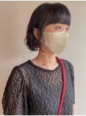 くせ毛を活かしたボブスタイル