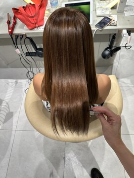 ロンドメリア 天神大名店(Lond Melia) ★前髪カタロググレーベージュレイヤーロングアッシュブラック★