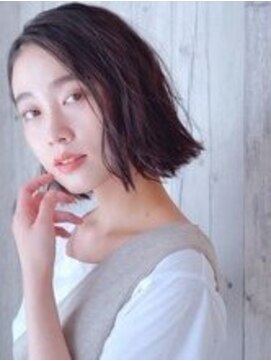テーラヘアー 光が丘店(TELA HAIR) ノーレイヤー×切りっぱなしボブ【TELA HAIR　光が丘】