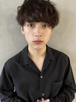 【PARK】メンズミディアムショート×スパイラルパーマ