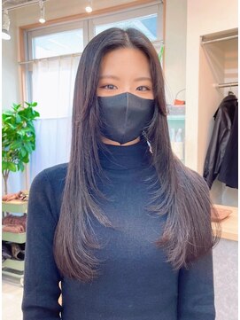 ロウバイレボ 柏(lou by revo) ミディアム/韓国風/レイヤーカット/顔回りカット/柏駅