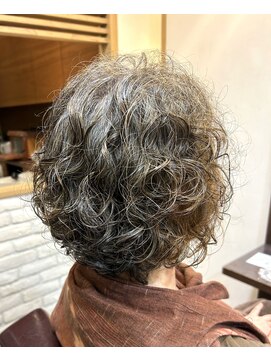 ヘアー グリーン(hair green) 40代50代60代／ゆるふわウエーブ/ショートウエーブ