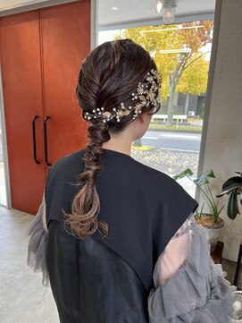 ヘアー バトン(hair vaton) 編みおろしアレンジ