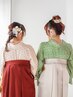 【卒業式】袴着付け＋ヘアセット　(ご予約はお電話か公式LINEにて受付)