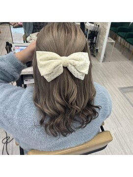 プライズ 表参道原宿店(prize) リボンハーフアップアレンジ