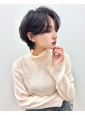 ショートパーマ ニュアンスパーマ ハンサムショート 博多美容室