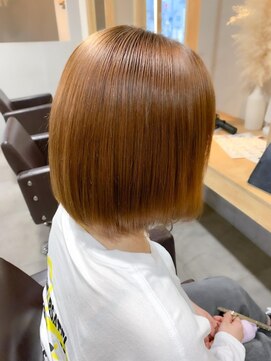 レオン(Re:ON) 酸性縮毛矯正×ボブスタイル