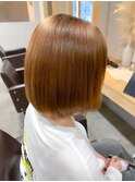 酸性縮毛矯正×ボブスタイル