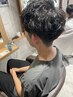 メンズカット＋ポイントパーマ