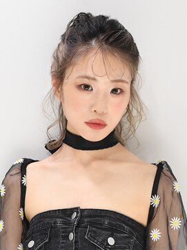 アース 川口店(HAIR&MAKE EARTH) ボブ×ハーフアップアレンジ