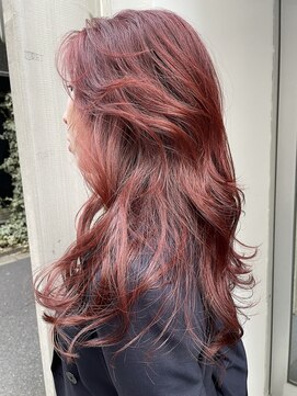 ノラギンザユー(NORA GINZA/U) 暖色カラー赤髪ボルドーカラーレッドブラウンチェリーレッド