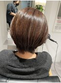大人の丸みショート【白髪染めを使わない白髪染め】