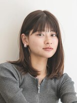 ガーデン 渋谷(GARDEN)&nbsp;ミディアムヘア　くびれヘア　レイヤーカット　前髪　暗めカラー