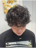 メンズパーマ マッシュ パーマ 
