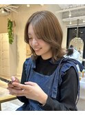 矢野口の透明感カラー×外はねレイヤー【やわカジュアル】
