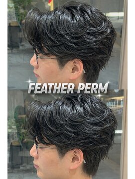 ゼスト フィーノ(ZEST fino) ツーブロック/フェザーパーマ/センターパート