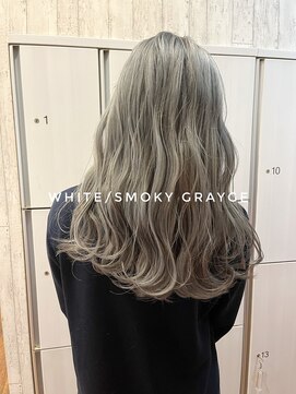 ヘアメイク アリエス 岩切店(HAIR MAKE aries) ホワイトグレージュ×シルキーウェーブ