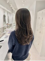 ムード(MOOD,)&nbsp;イメチェン/ピンクベージュ/アンブレラカラー/前髪/銀座駅