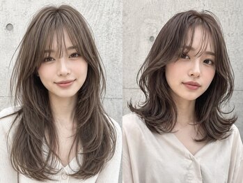 シエル 熊本店(CIEL)の写真/【熊本/下通】≪小顔魅せ効果×結んで可愛い≫顔周りで『色気』『可愛さ』を引き立たせる最旬垢抜けhairに!