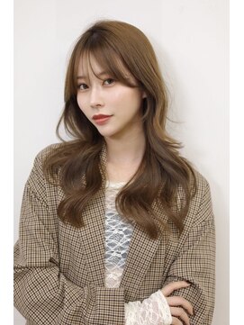 アース コアフュールボーテ 諏訪店(EARTH coiffure beaute) ナチュラルベージュ_ヨシンモリ_顔周りレイヤー_レイヤーカット