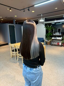 パーミルヘアーピピ(permille hair pipi) ホワイト×インナーカラー