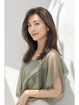 アッシュ 学芸大学店(Ash) セミロング/大人女性/モカベージュ/髪質改善カラー/白髪ぼかし