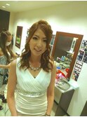 シンプルツイストハーフアップ