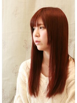 ラバイブ ヘアー(LOVIBE HAIR) 明るいレッドベージュのロングヘア