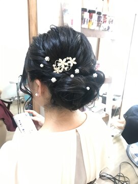 ロカット サロン(Roquat Salon) ブライダルシニヨンアレンジ【ヘアアレンジ  立川/立川南口】