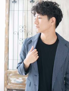 モッズヘア メン 上尾東口店(mod's hair men) ≪mod's men≫ワイルド短髪パーマセミウエットアンニュイ ヘアM