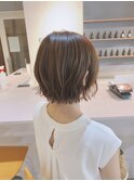モカブラウン×ゆったり巻き【竹中慎治】梅田