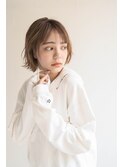 ミディアムヘア/ショコラベージュ/ボブルフ/新宿