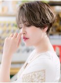 フレンチカジュアルくせ毛風マッシュショートa志木20代30代40代