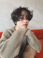 ヒュージ 三軒茶屋(huge)&nbsp;ニュアンスが可愛いボブパーマ_ニュアンス_ルーズパーマ