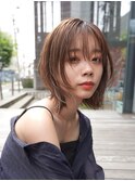 20代30代/小顔ひし形/大人かわいい/ウルフ/ミディアムレイヤー