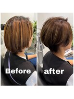 スピカ(SPICA)&nbsp;【ケアカラーコース】お客様施術事例