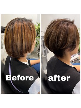 スピカ(SPICA) 【ケアカラーコース】お客様施術事例