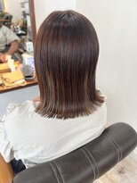 【山田】ばっさりカット切りっぱなしボブミルクティーベージュ