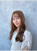 モテ髪 ロングヘア セミディ ゆる巻き 愛され外ハネ 波巻き