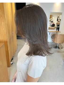 トリート 西船橋店(TREAT) オリーブグレージュブリーチなしカラー