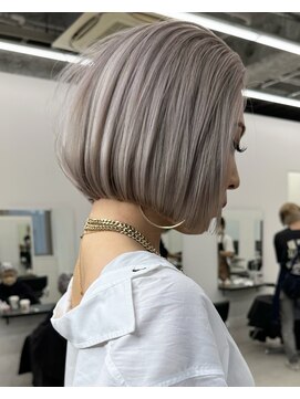 リノート バイ エゴル 名古屋(LINOET by ENGOL) 保存必須【海外風ハイトーンボブ】グレージュカラー