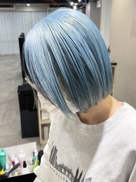 ツキ 横浜店(tuki) ミルクティーベージュダブルカラーインナーカラーケアブリーチ