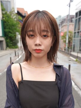 ニコ トウキョウ 渋谷(nico TOKYO) ミディアムレイヤーカットボブウルフ/10代20代/インナーカラー