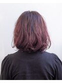 レッド#ブリーチなし#ボブ#ダメージレスカラー#豊橋#豊川#田原
