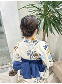 浴衣アレンジ/アップスタイル/ヘアアレンジ